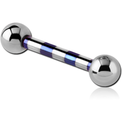 TITANIUM ALLOY TWO TONE BARBELL