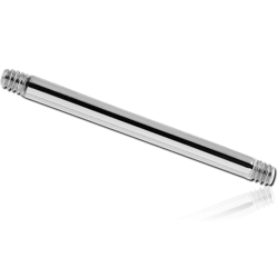 14 KARAT GOLD WHITE BARBELL PIN