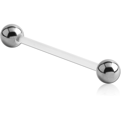 ANTIMICROBIAL BIOFLEX® THREADED BARBELL WITH TITANIUM ALLOY BALL