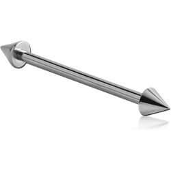 STERILE STERILE SURGICAL STEEL GRADE 316L BARBELL WITH CONES