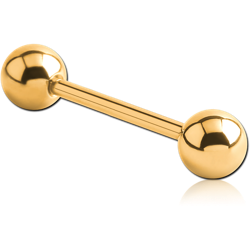 STERILE GOLD PVD COATED TITANIUM ALLOY MICRO BARBELL