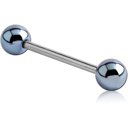STERILE TITANIUM ALLOY BARBELL WITH ANODISED SURGICAL STEEL BALL