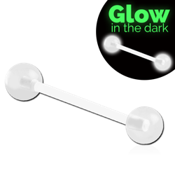 STERILE BIOFLEX® BARBELL WITH UV ACRYLIC GLOW IN THE DARK BALL
