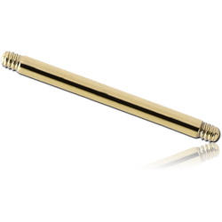 STERILE ZIRCON GOLD PVD COATED SURGICAL STEEL GRADE 316L BARBELL PIN