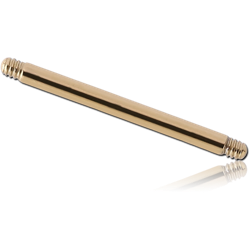 ZIRCON GOLD PVD COATED SURGICAL STEEL GRADE 316L BARBELL PIN