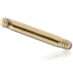 ZIRCON GOLD PVD COATED SURGICAL STEEL GRADE 316L MICRO BARBELL PIN