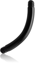 BLACK PVD COATED SURGICAL STEEL GRADE 316L CURVED BARBELL
