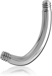 SURGICAL STEEL GRADE 316L J-BAR NAVEL BANANA PIN