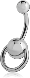 SURGICAL STEEL GRADE 316L SLAVE NAVEL BANANA