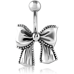 SURGICAL STEEL GRADE 316L NAVEL BANANA - BOW
