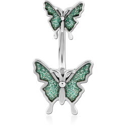 SURGICAL STEEL GRADE 316L NAVEL BANANA