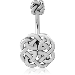 SURGICAL STEEL GRADE 316L JEWELED NAVEL BANANA