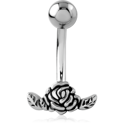 SURGICAL STEEL GRADE 316L JEWELED NAVEL BANANA