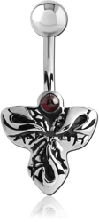 SURGICAL STEEL GRADE 316L KOOL KATANA FASHION NAVEL BANANA
