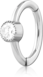 SURGICAL STEEL GRADE 316L JEWELED  BELLY CLICKER