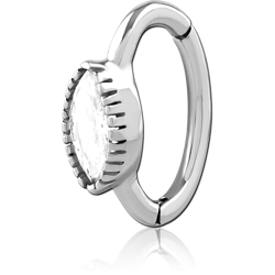 SURGICAL STEEL GRADE 316L JEWELED  BELLY CLICKER