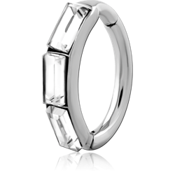 SURGICAL STEEL GRADE 316L JEWELED  BELLY CLICKER