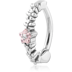 SURGICAL STEEL GRADE 316L JEWELED BELLY CLICKER