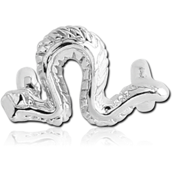 RHODIUM PLATED BASE METALD ATTACHMENT-SNAKE