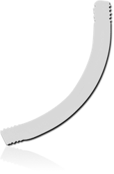 UV POLYMER FLEXIBLE CURVED BARBELL PIN