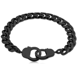 BLACK PVD COATED SURGICAL STEEL GRADE 316L BRACELET