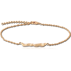 STERLING 925 SILVER GOLD 18K PLATED BRACELET