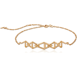 STERLING 925 SILVER GOLD PLATED 18K BRACELET