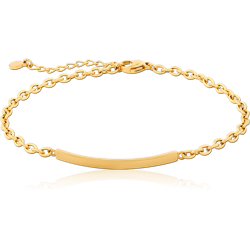GOLD PVD COATED SURGICAL STEEL GRADE 316L BRACELET