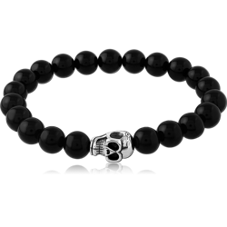 SURGICAL STEEL GRADE 316L BRACELET WITH STONE BEADS
