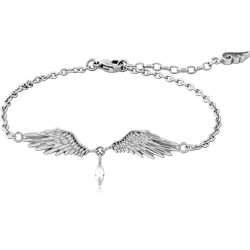 SURGICAL STEEL GRADE 316L JEWELED BRACELET