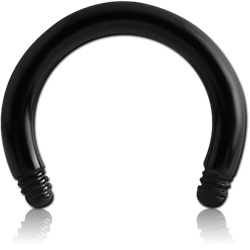 BLACK PVD COATED SURGICAL STEEL GRADE 316L CIRCULAR BARBELL PIN