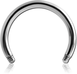 ADONISED TITANIUM ALLOY CIRCULAR BARBELL PIN