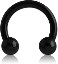 STERILE BLACK PVD COATED TITANIUM ALLOY MICRO CIRCULAR BARBELL