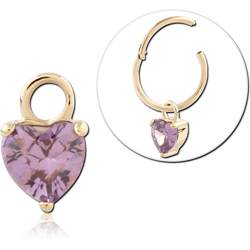 14 KARAT GOLD YELLOW JEWELED CHARM