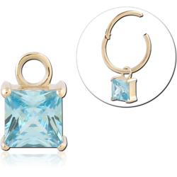14 KARAT GOLD YELLOW JEWELED CHARM
