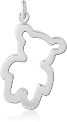 RHODIUM PLATED	BASE METAL CHARM