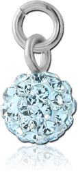 CRYSTALINE EPOXY JEWELED BALL CHARM