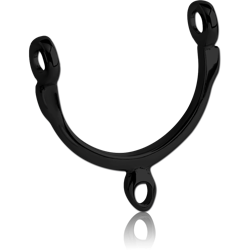 BLACK PVC COATED SURGICAL STEEL GRADE 316L PART FOR NIPPLE STIRRUP