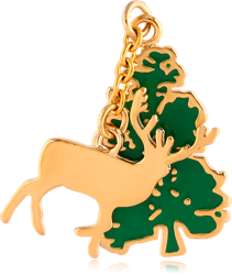 GOLD PLATED BASE METAL CHARM