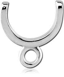 SURGICAL STEEL GRADE 316L INTIMATE SHIELD WITH HOOP