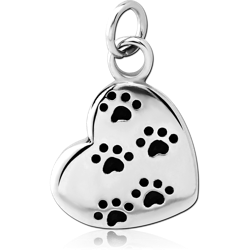 SURGICAL STEEL GRADE 316L CHARM - HEART
