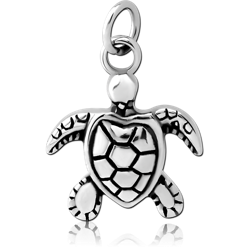 SURGICAL STEEL GRADE 316L CHARM - TURTLE