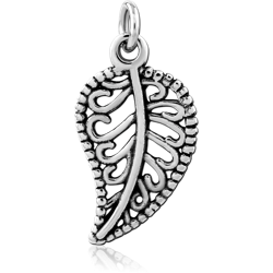 SURGICAL STEEL GRADE 316L CHARM - LEAF