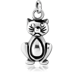 SURGICAL STEEL GRADE 316L CHARM - CAT