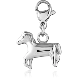 SURGICAL STEEL GRADE 316L CHARM WITH LOBSTER LOCKER