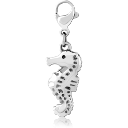 SURGICAL STEEL GRADE 316L CHARM WITH LOBSTER LOCKER