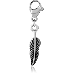 SURGICAL STEEL GRADE 316L CHARM WITH LOBSTER LOCKER