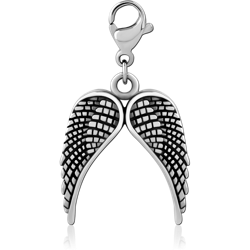 SURGICAL STEEL GRADE 316L CHARM WITH LOBSTER LOCKER