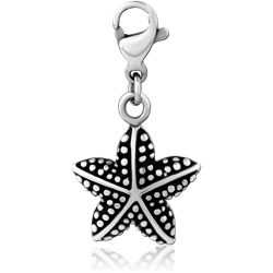 SURGICAL STEEL GRADE 316L CHARM WITH LOBSTER LOCKER