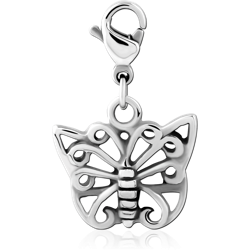 SURGICAL STEEL GRADE 316L CHARM WITH LOBSTER LOCKER